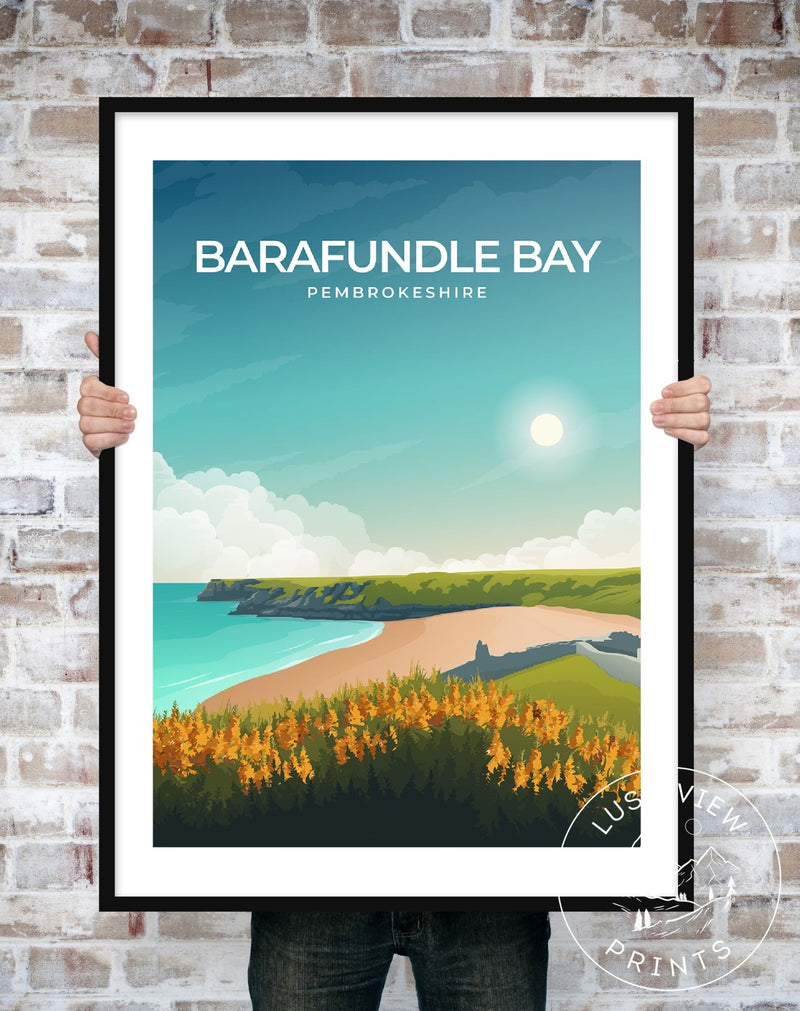 BARAFUNDLE BAY - PEMBROKESHIRE - LUSH VIEW PRINTS