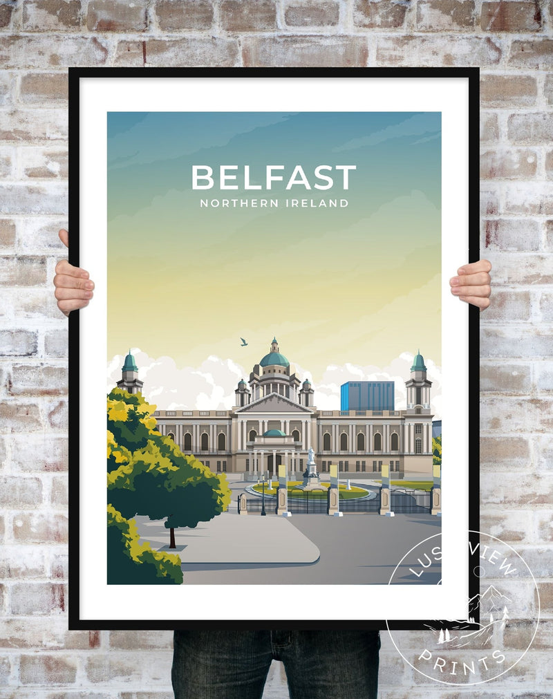 BELFAST - NOTHERN IRELAND - LUSH VIEW PRINTS