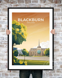 BLACKBURN - ENGLAND - LUSH VIEW PRINTS