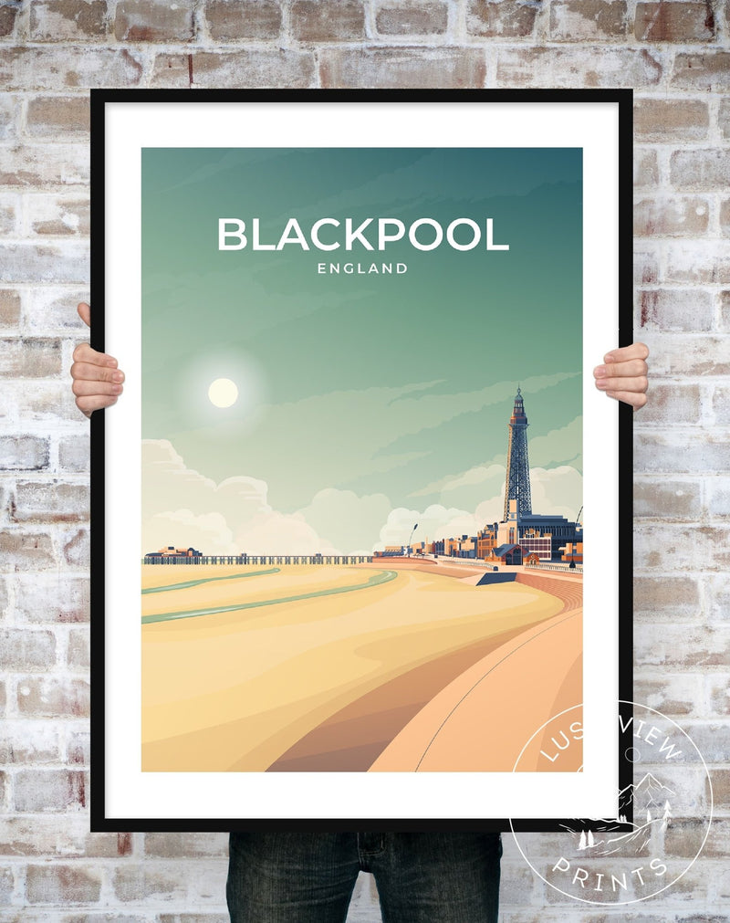 BLACKPOOL - ENGLAND - LUSH VIEW PRINTS