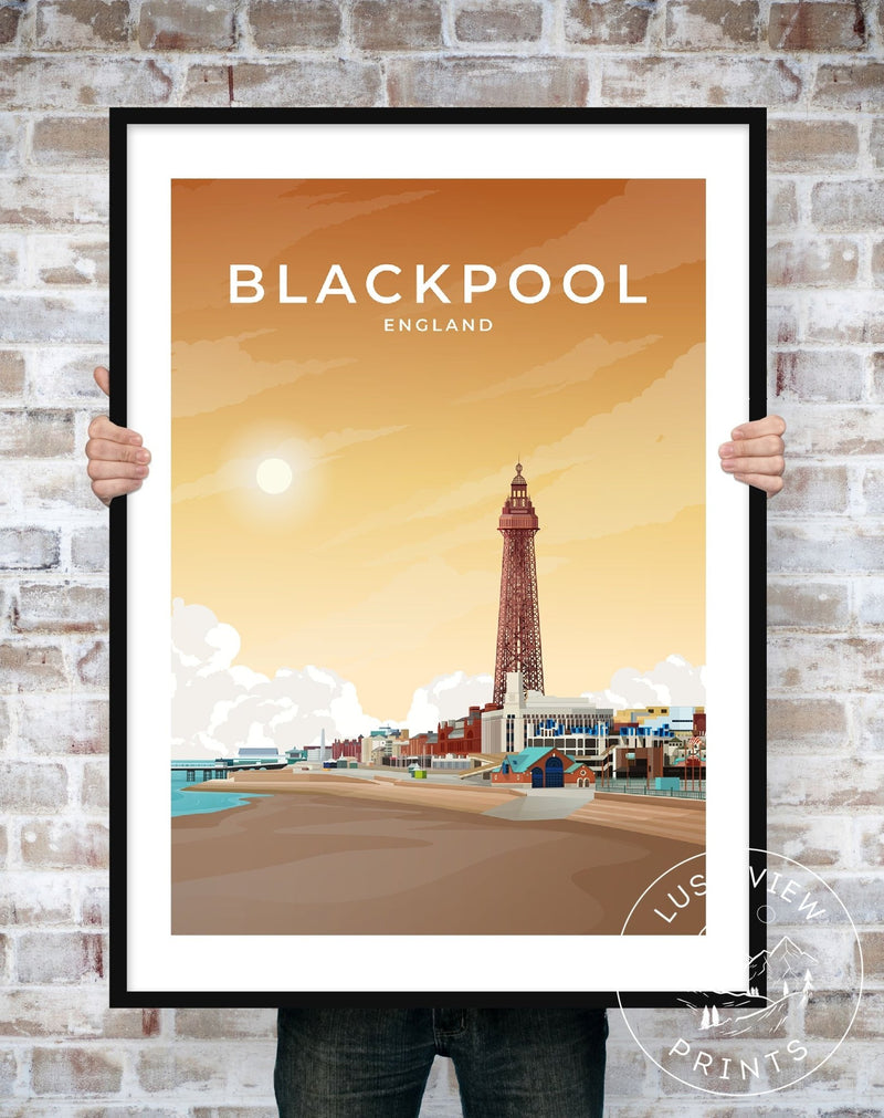 BLACKPOOL - ENGLAND - LUSH VIEW PRINTS