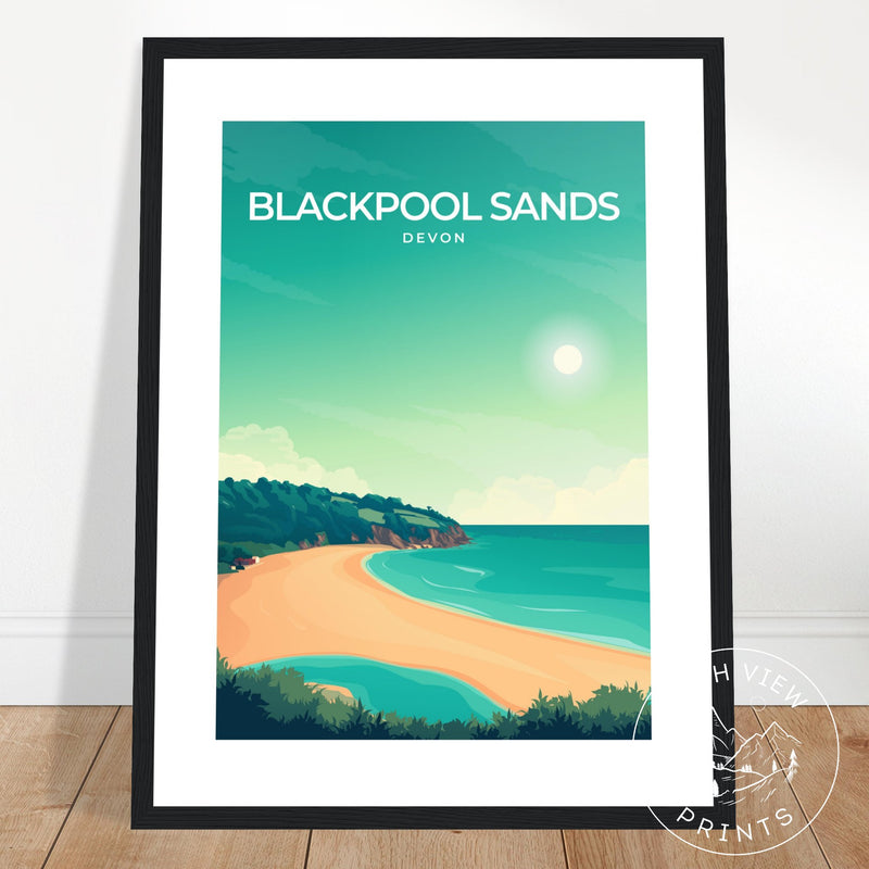 BLACKPOOL SANDS - DEVON - LUSH VIEW PRINTS