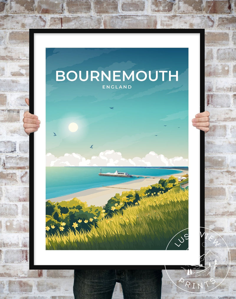 BOURNEMOUTH - ENGLAND - LUSH VIEW PRINTS
