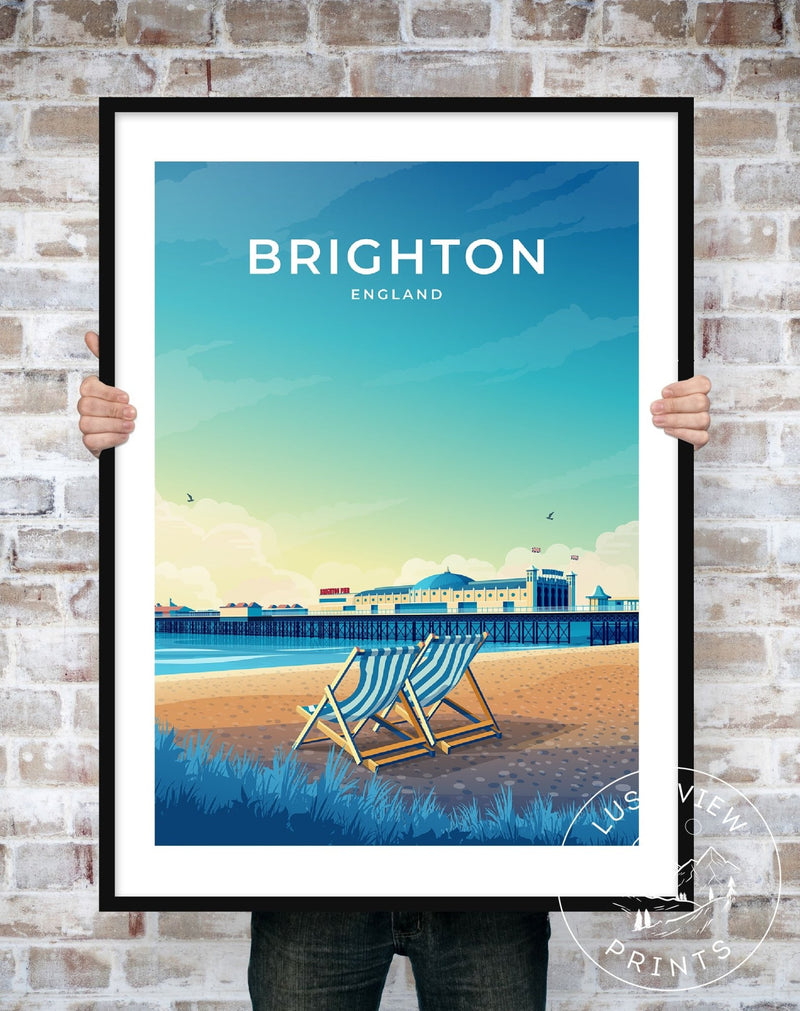BRIGHTON - ENGLAND - LUSH VIEW PRINTS
