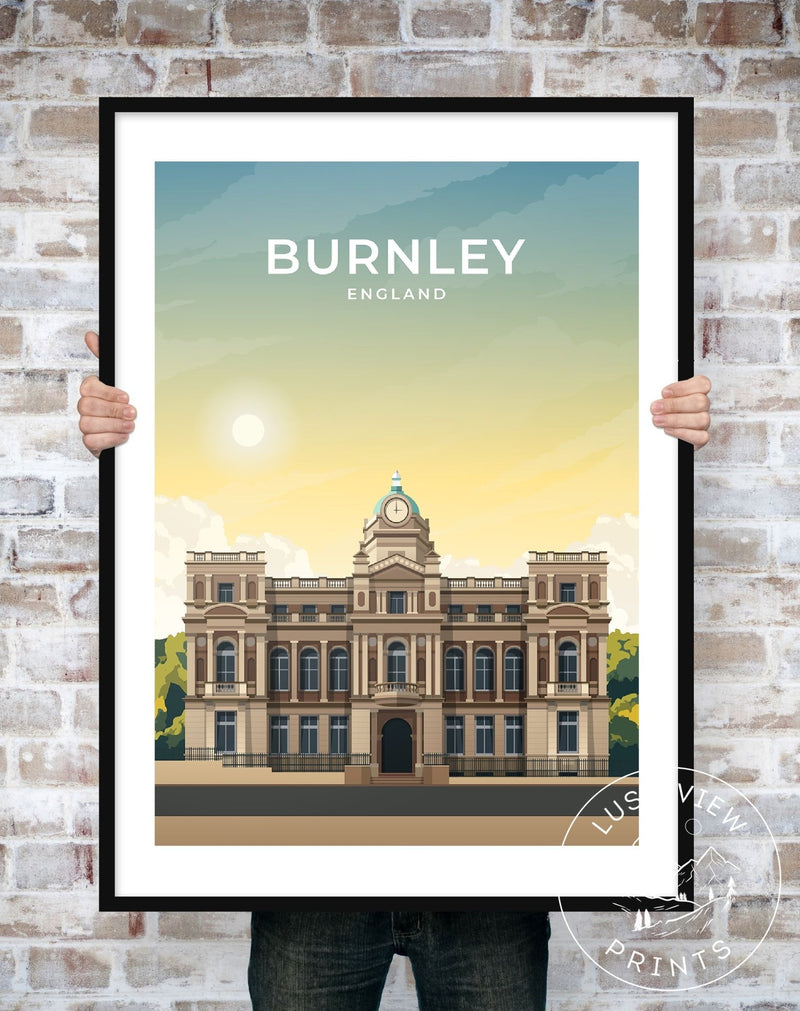 BURNLEY - ENGLAND - LUSH VIEW PRINTS