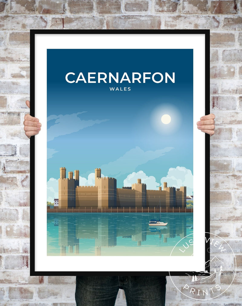 CAERNARFON - WALES - LUSH VIEW PRINTS
