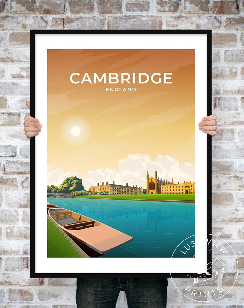 CAMBRIDGE - ENGLAND - LUSH VIEW PRINTS