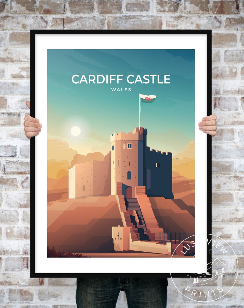 CARDIFF CASTLE - WALES - LUSH VIEW PRINTS