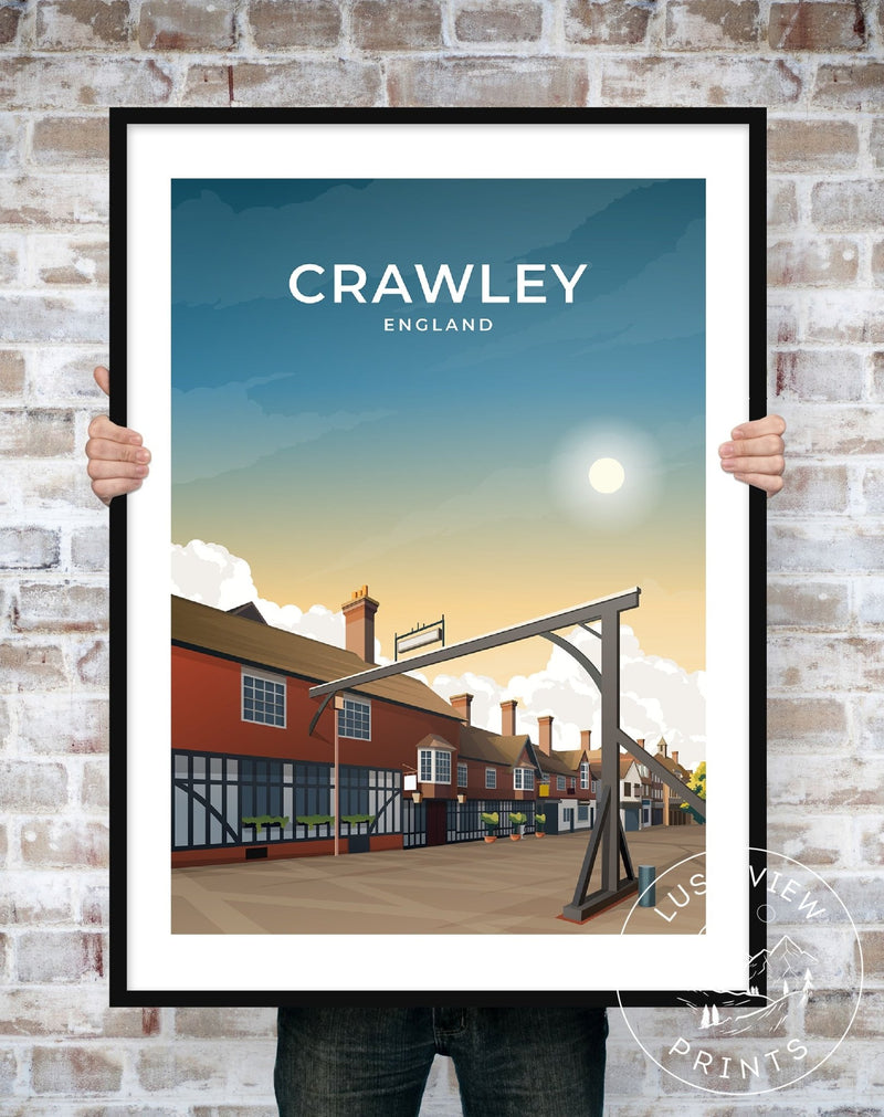 CRAWLEY - ENGLAND - LUSH VIEW PRINTS