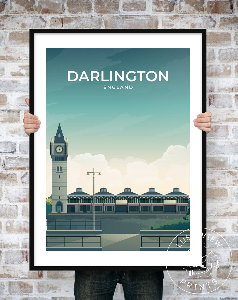 DARLINGTON - ENGLAND - LUSH VIEW PRINTS