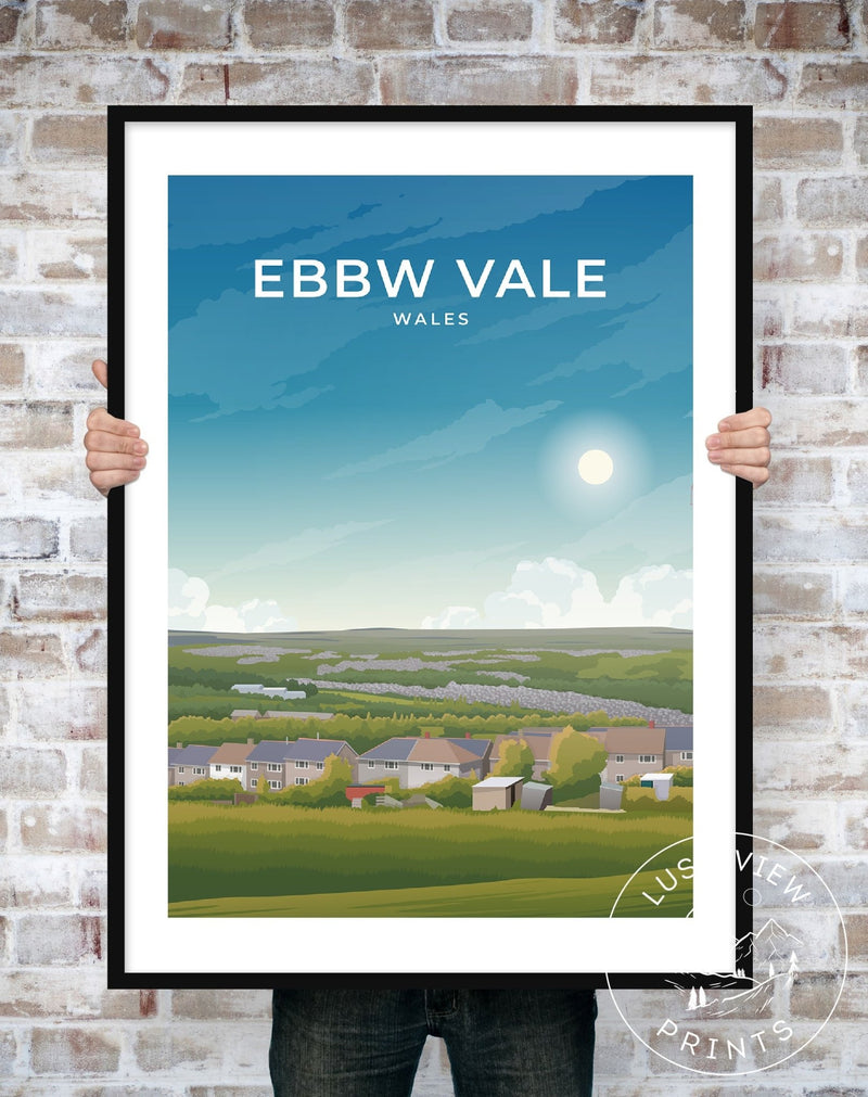 EBBW VALE - WALES - LUSH VIEW PRINTS