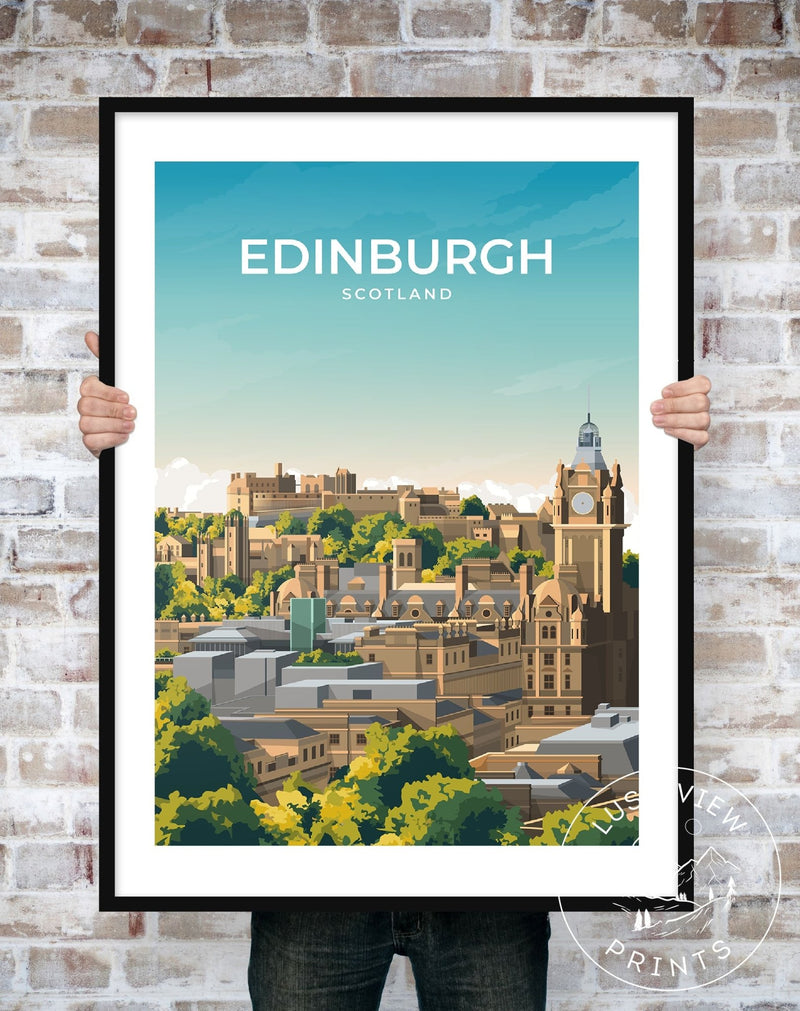 EDINBURGH - SCOTLAND - LUSH VIEW PRINTS