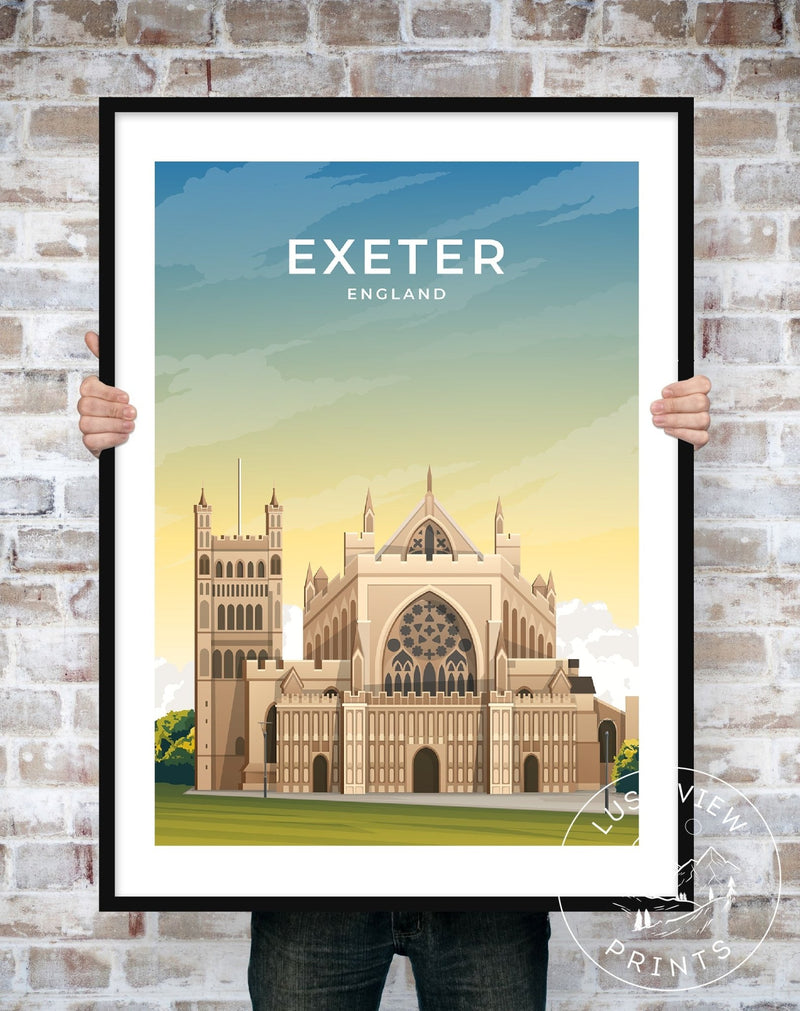 EXETER - ENGLAND - LUSH VIEW PRINTS