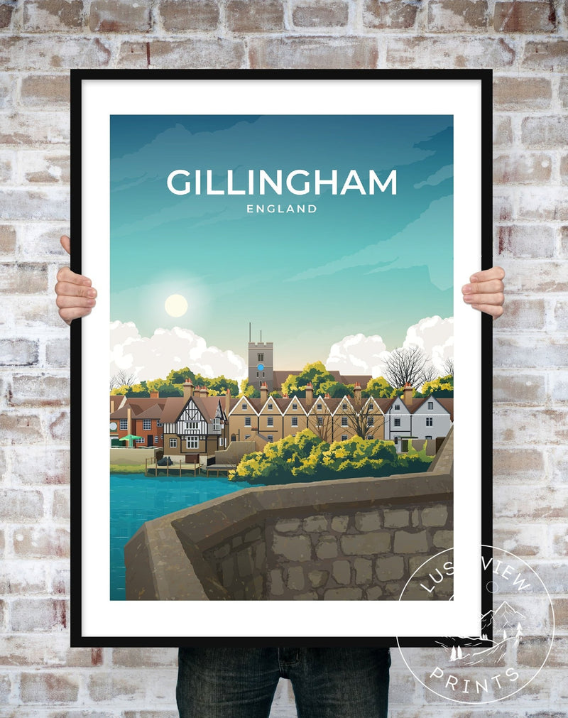 GILLINGHAM - ENGLAND - LUSH VIEW PRINTS