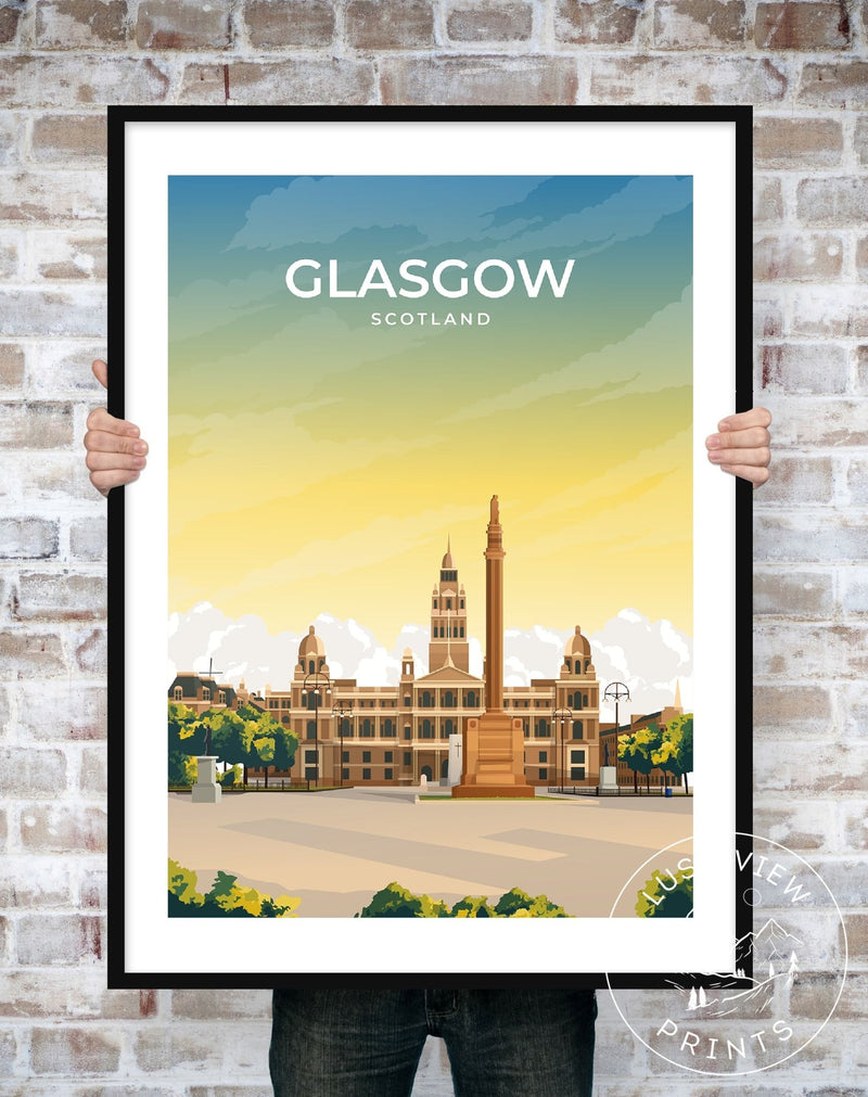 GLASGOW - SCOTLAND - LUSH VIEW PRINTS