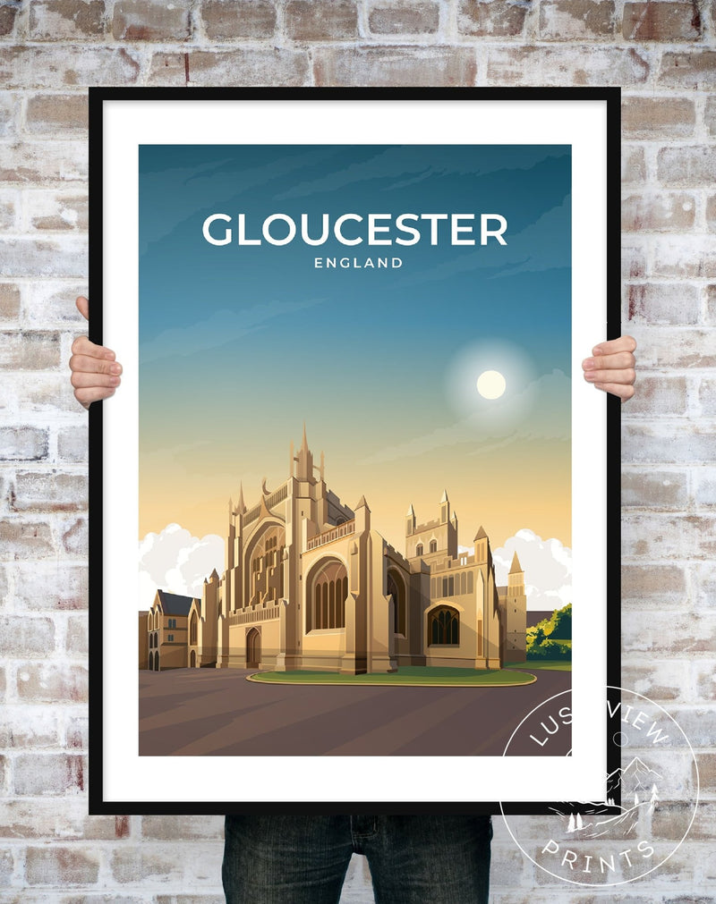 GLOUCESTER - ENGLAND - LUSH VIEW PRINTS