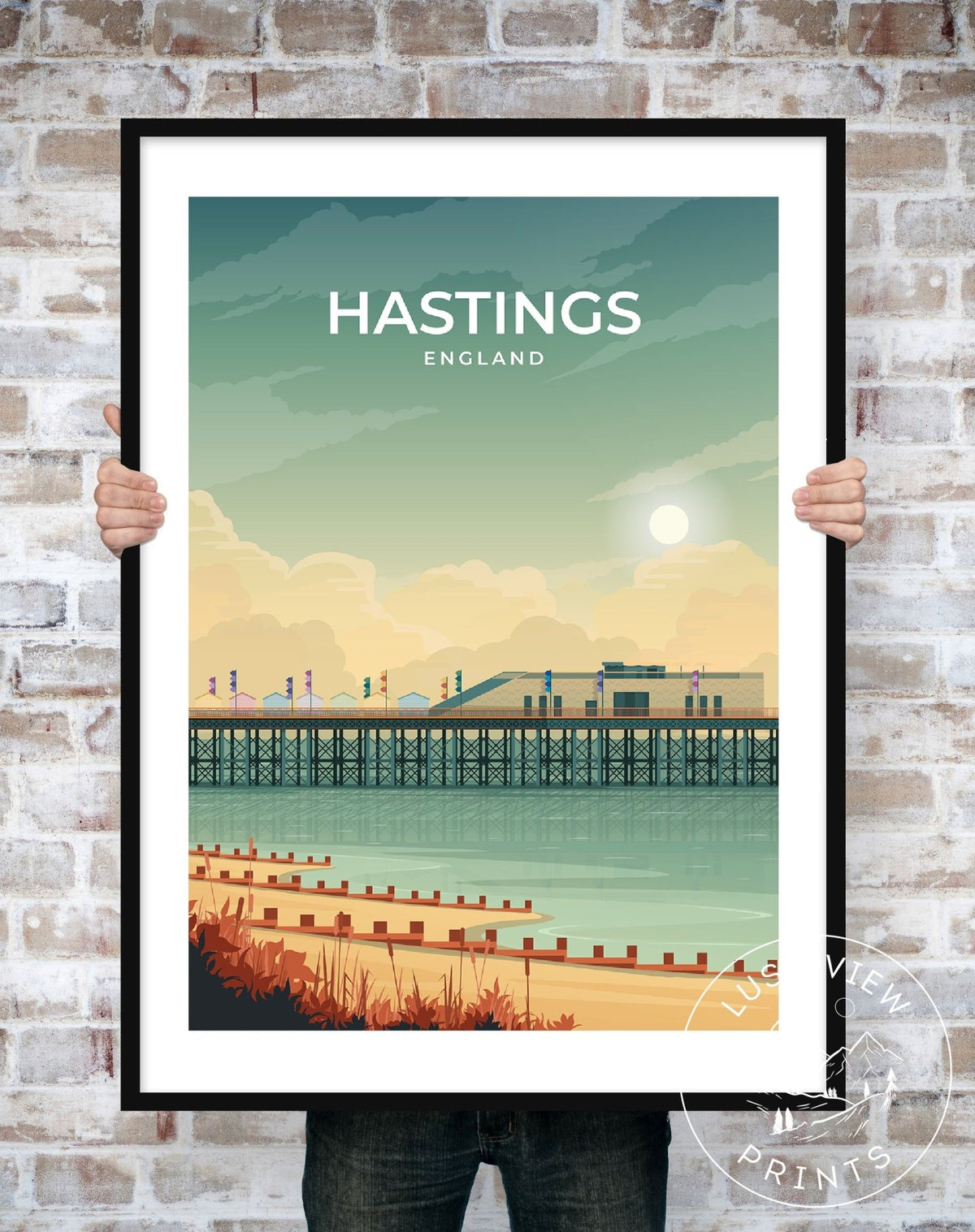 HASTINGS - ENGLAND - LUSH VIEW PRINTS