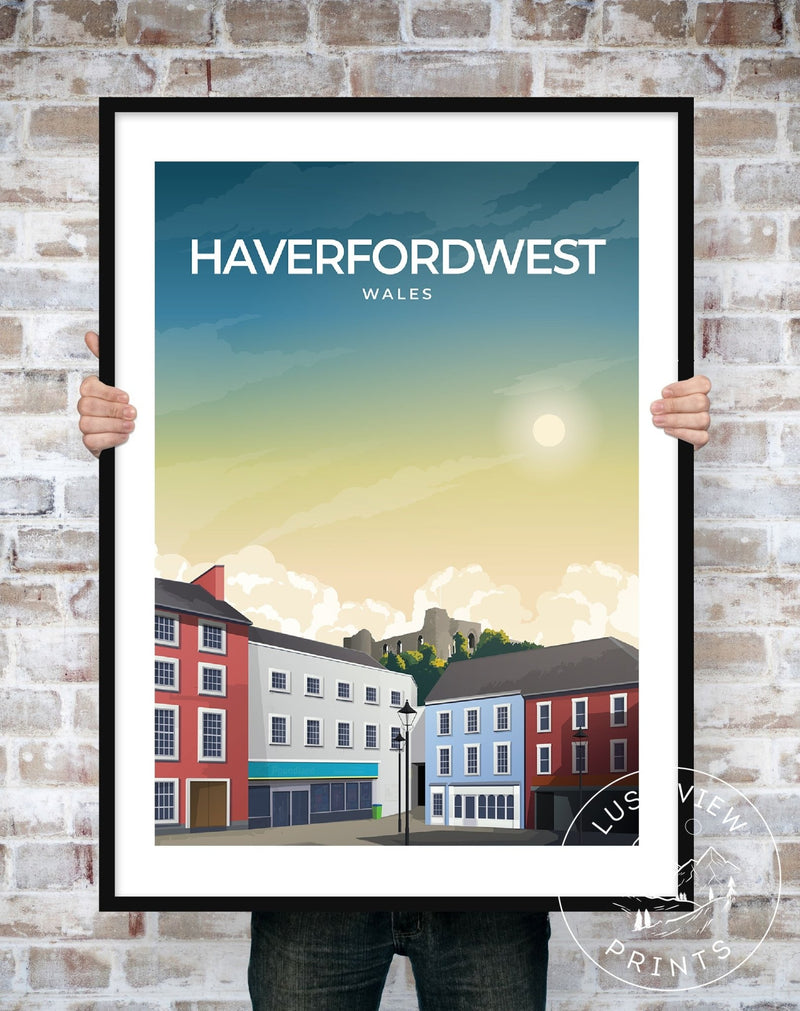 HAVERFORDWEST - WALES - LUSH VIEW PRINTS