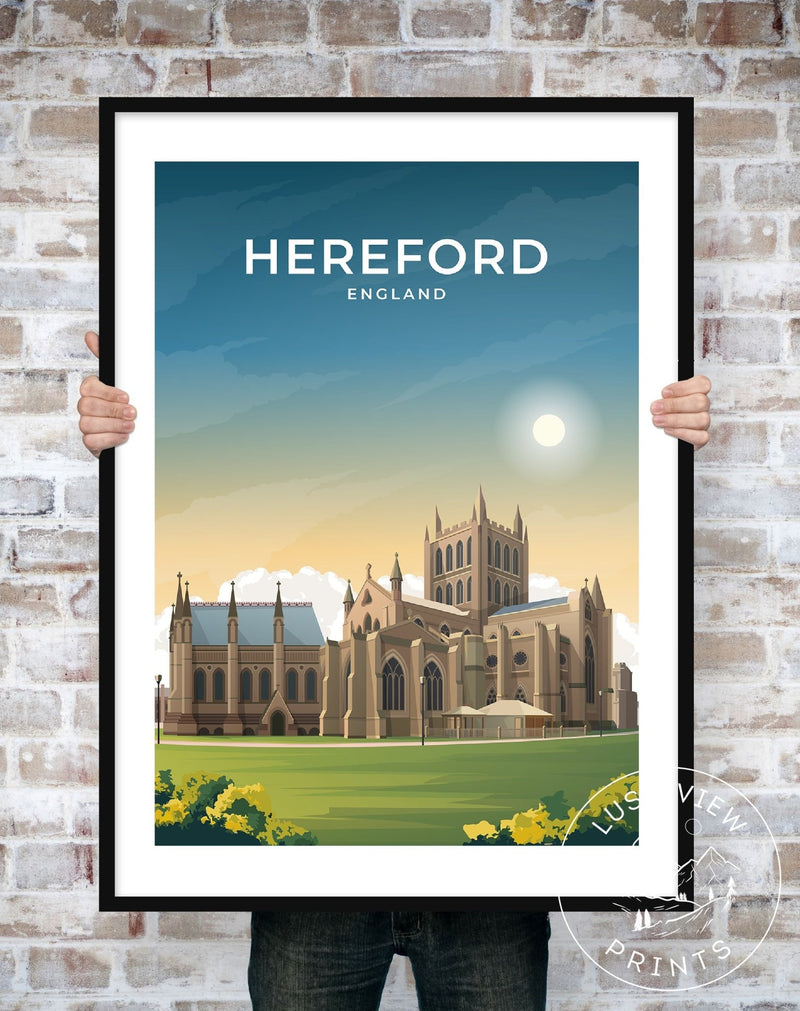 HEREFORD - ENGLAND - LUSH VIEW PRINTS