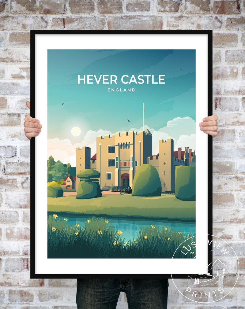 HEVER CASTLE - ENGLAND - LUSH VIEW PRINTS