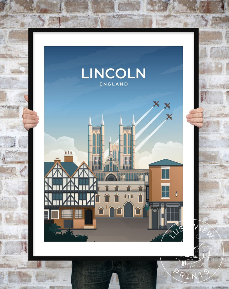 LINCOLN - ENGLAND - LUSH VIEW PRINTS