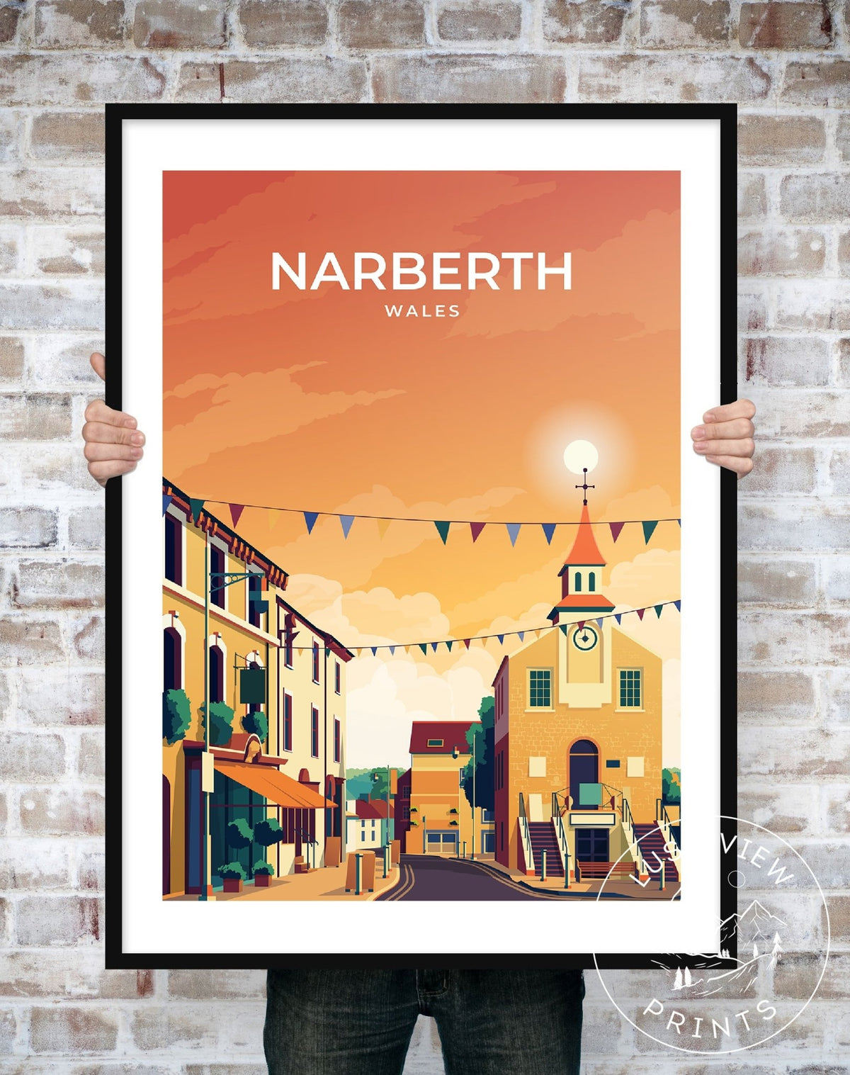 NARBERTH - WALES - LUSH VIEW PRINTS