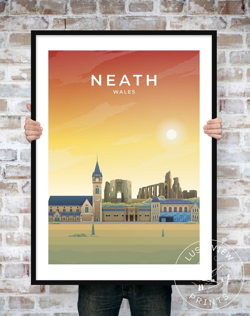 NEATH - WALES - LUSH VIEW PRINTS