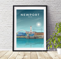 NEWPORT - WALES - LUSH VIEW PRINTS