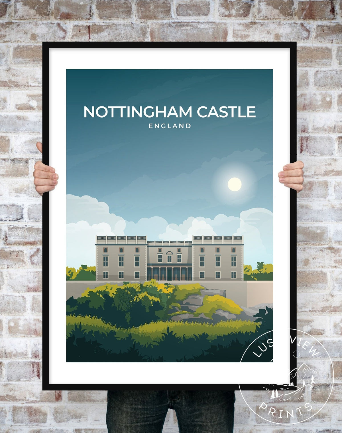 NOTTINGHAM CASTLE - ENGLAND - LUSH VIEW PRINTS