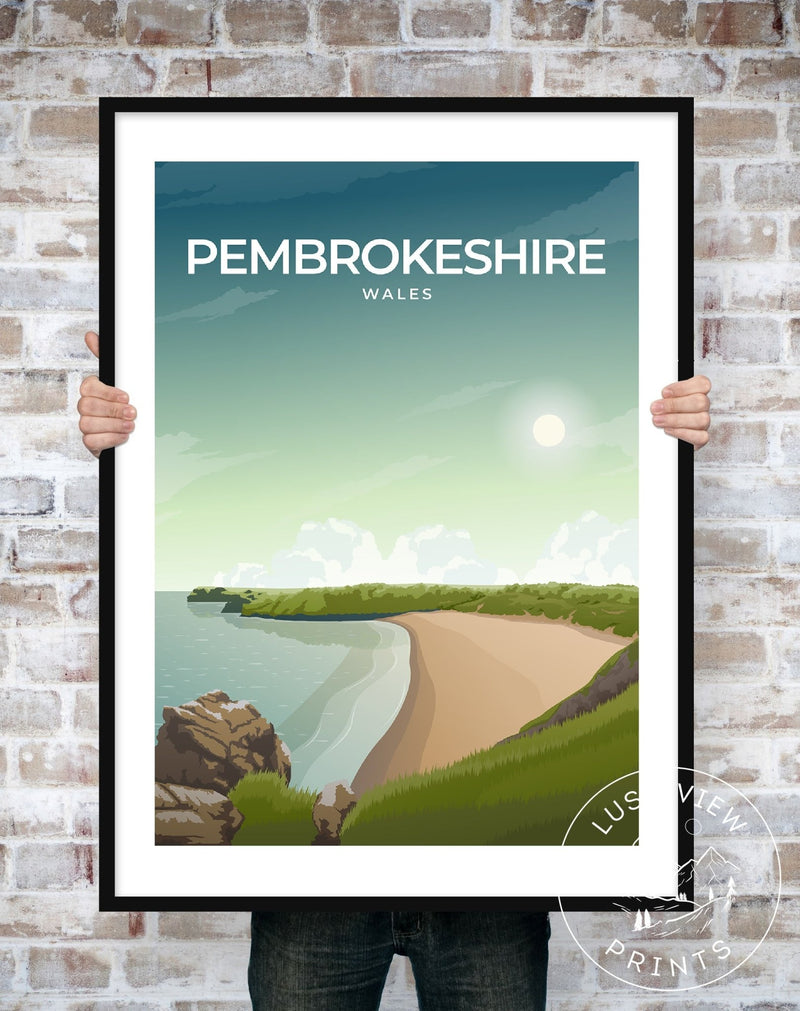 PEMBROKESHIRE - WALES - LUSH VIEW PRINTS
