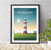 PLYMOUTH - ENGLAND - LUSH VIEW PRINTS