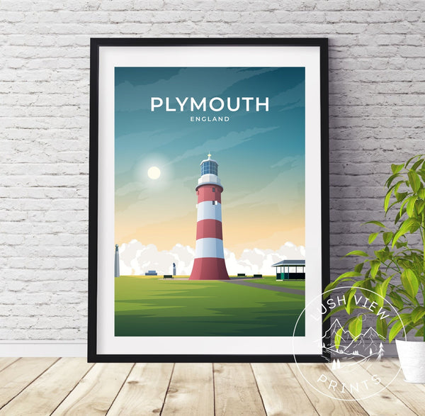 PLYMOUTH - ENGLAND - LUSH VIEW PRINTS