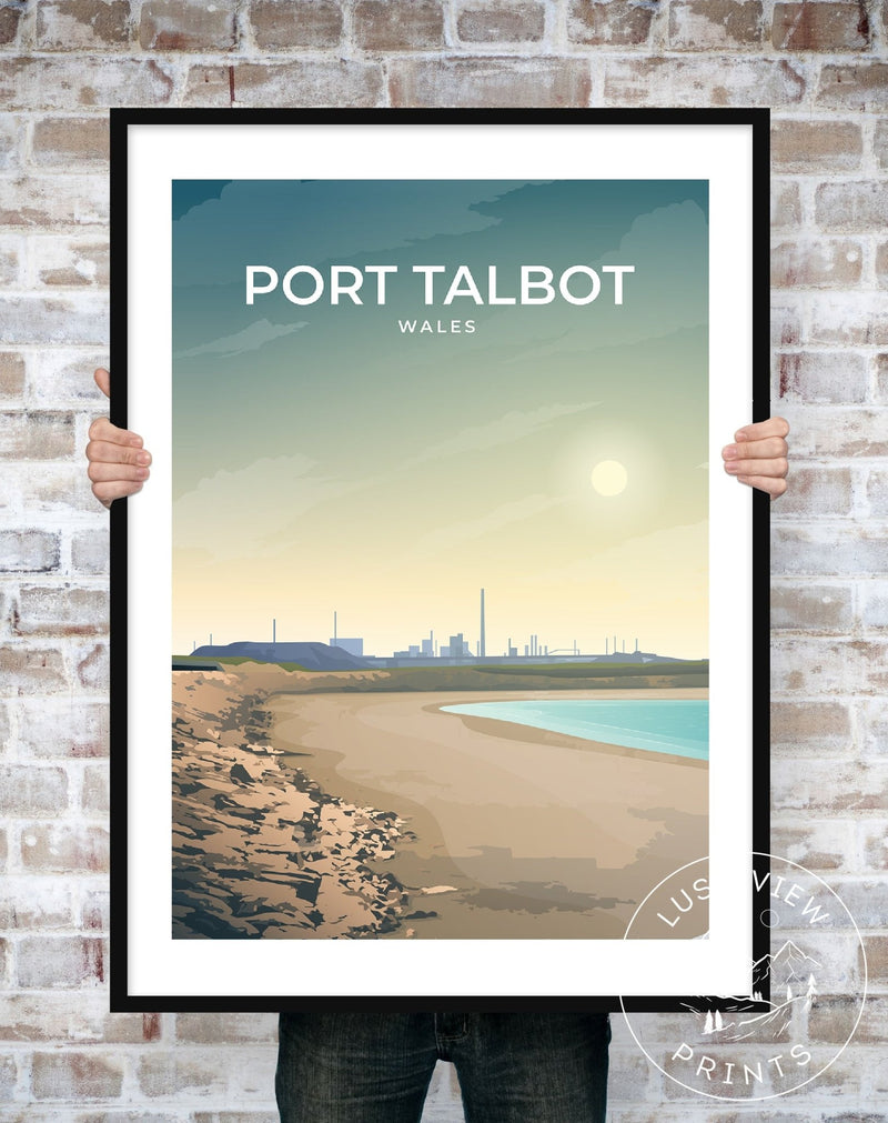 PORT TALBOT - WALES - LUSH VIEW PRINTS