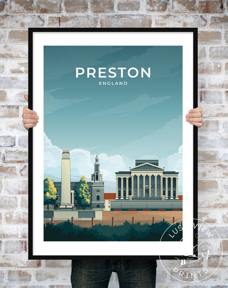 PRESTON - ENGLAND - LUSH VIEW PRINTS