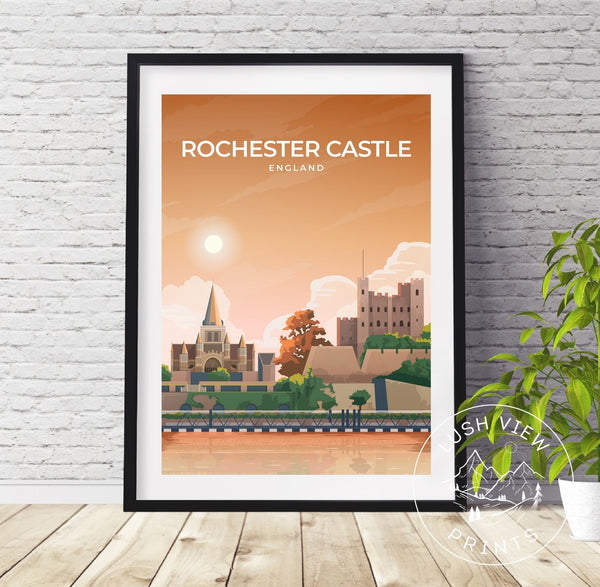 ROCHESTER CASTLE - ENGLAND - LUSH VIEW PRINTS
