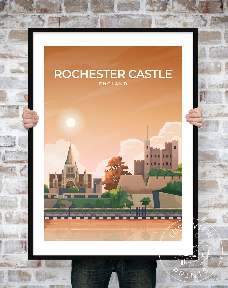 ROCHESTER CASTLE - ENGLAND - LUSH VIEW PRINTS