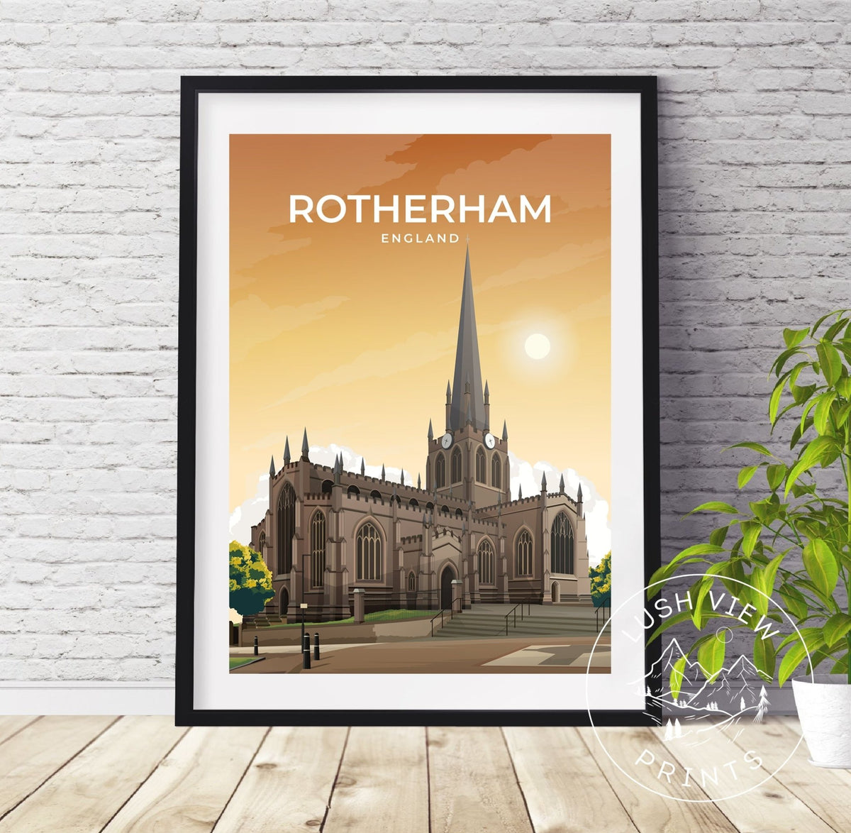 ROTHERHAM - ENGLAND - LUSH VIEW PRINTS