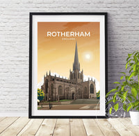 ROTHERHAM - ENGLAND - LUSH VIEW PRINTS