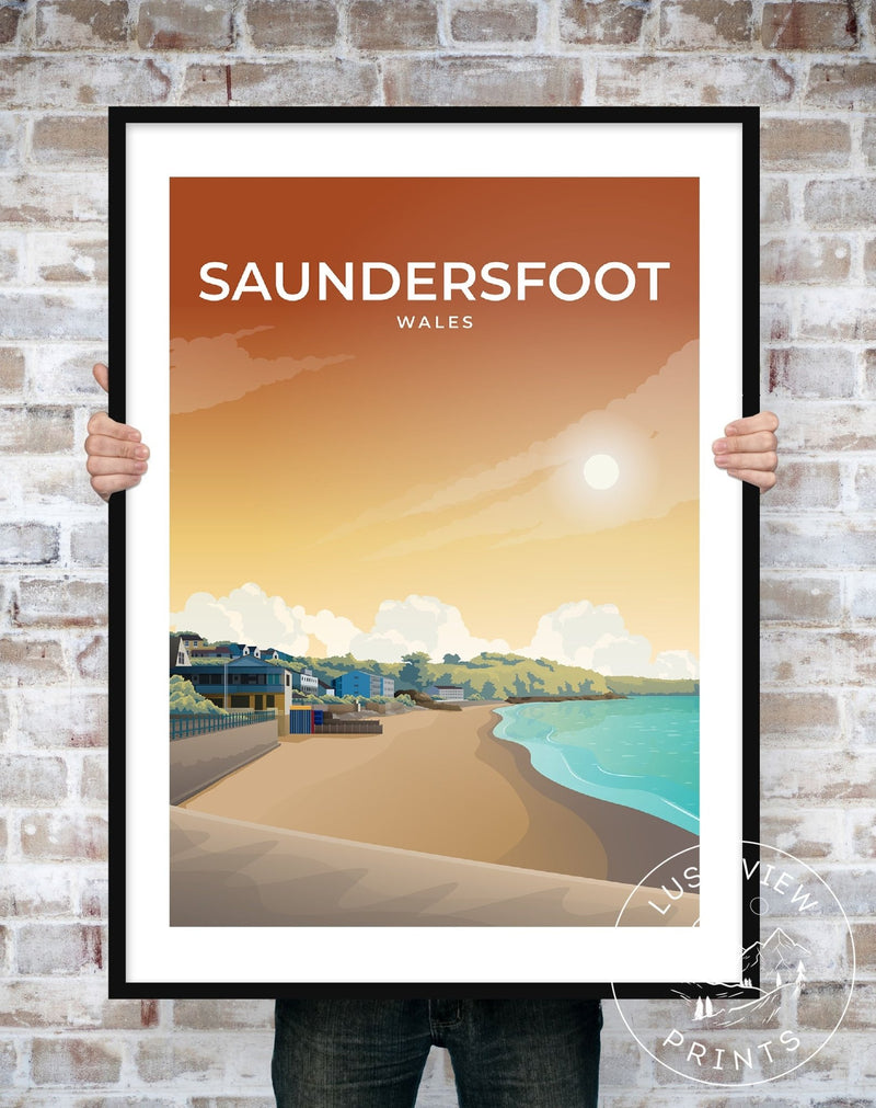 SAUNDERSFOOT - WALES - LUSH VIEW PRINTS