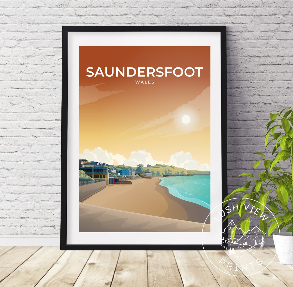 SAUNDERSFOOT - WALES - LUSH VIEW PRINTS