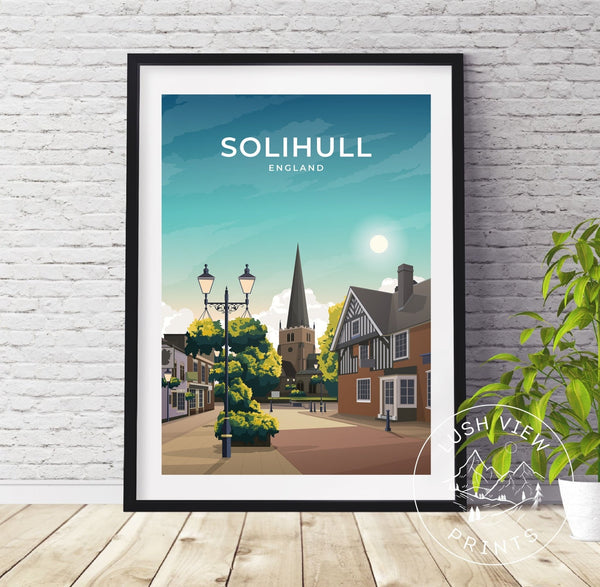 SOLIHULL - ENGLAND - LUSH VIEW PRINTS