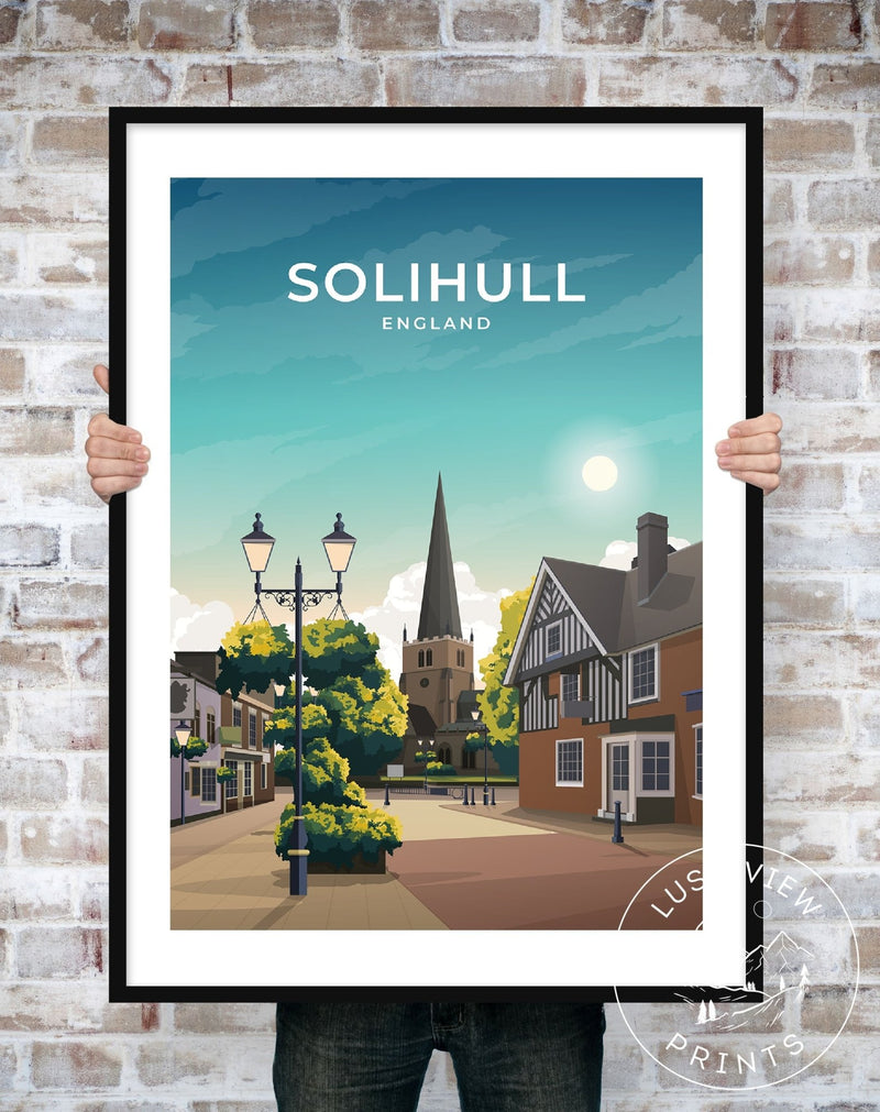 SOLIHULL - ENGLAND - LUSH VIEW PRINTS