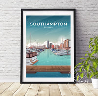 SOUTHAMPTON - ENGLAND - LUSH VIEW PRINTS