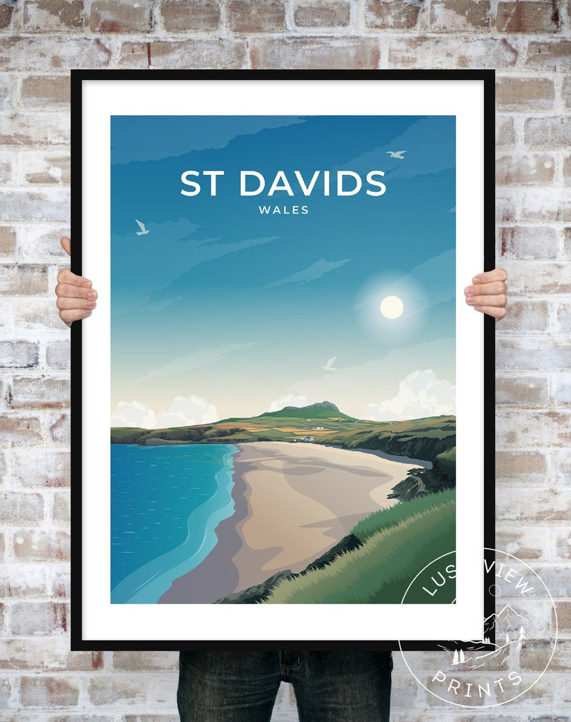 ST DAVIDS - WALES - LUSH VIEW PRINTS