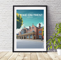 STOKE - ON - TRENT - ENGLAND - LUSH VIEW PRINTS