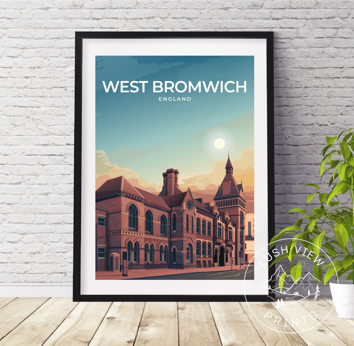 WEST BROMWICH PRINT | WALL ART - LUSH VIEW PRINTS