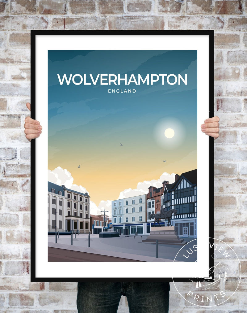 WOLVERHAMPTON - ENGLAND - LUSH VIEW PRINTS