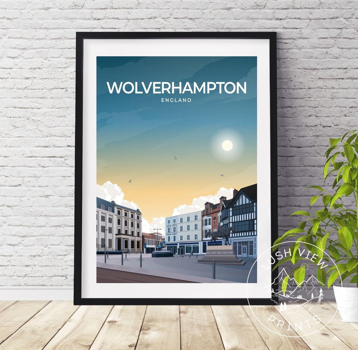 WOLVERHAMPTON - ENGLAND - LUSH VIEW PRINTS
