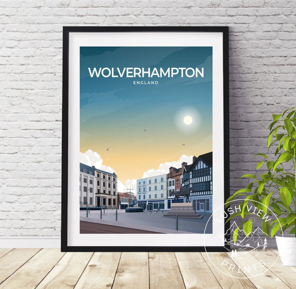 WOLVERHAMPTON - ENGLAND - LUSH VIEW PRINTS