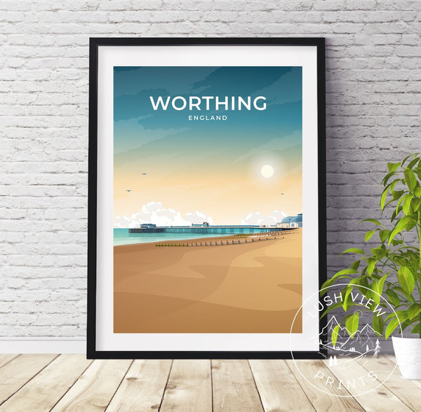 WORTHING - ENGLAND - LUSH VIEW PRINTS